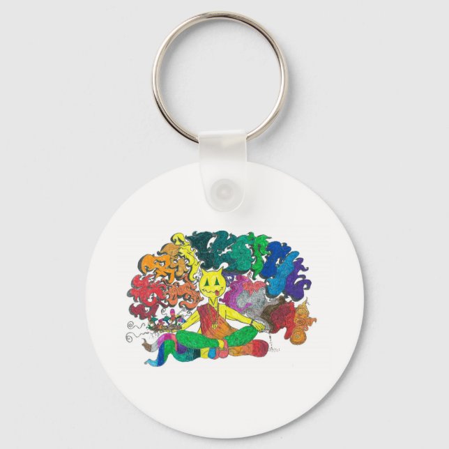 Percentum Levitating Key Ring (Front)