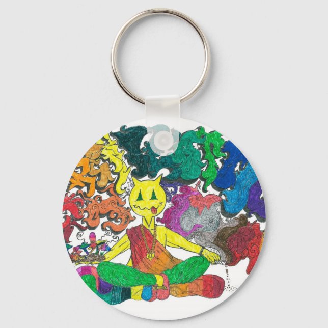 Percentum Levitating Key Ring (Front)