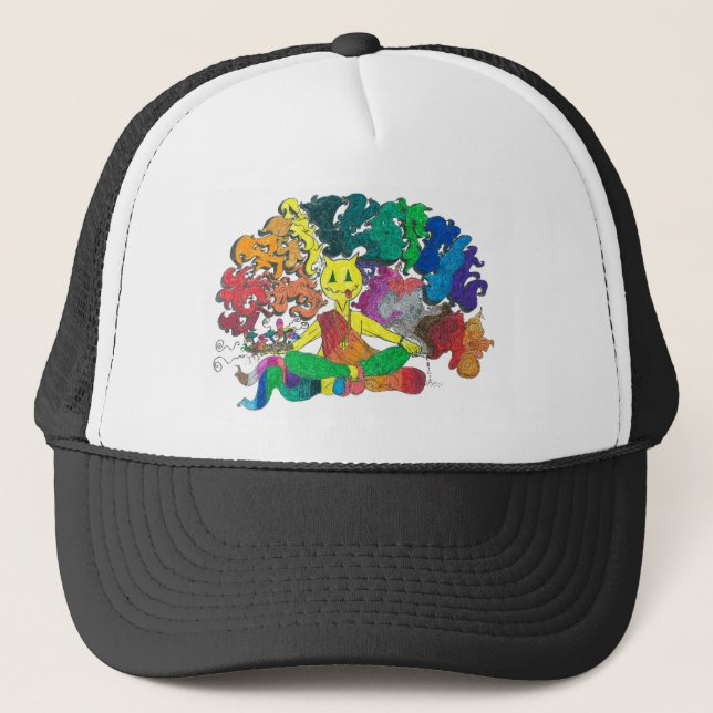 Percentum Levitating Trucker Hat (Front)