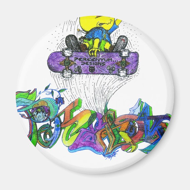 Percentum Ollie Magnet (Front)