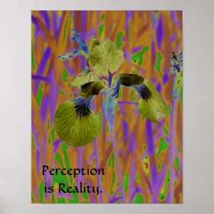 Perception is Reality Poster-Iris Poster
