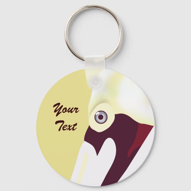 Perceptive Pelican Keychain (Front)