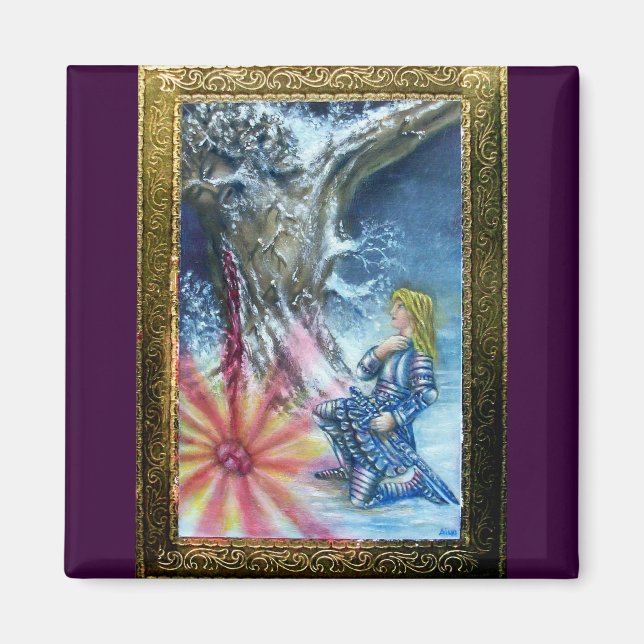 PERCEVAL AND VISION OF THE HOLY GRAIL MAGNET (Front)