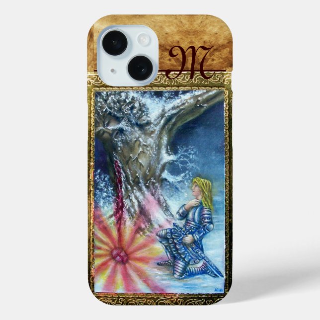 PERCEVAL AND VISION OF THE HOLY GRAIL monogram Case-Mate iPhone Case (Back)