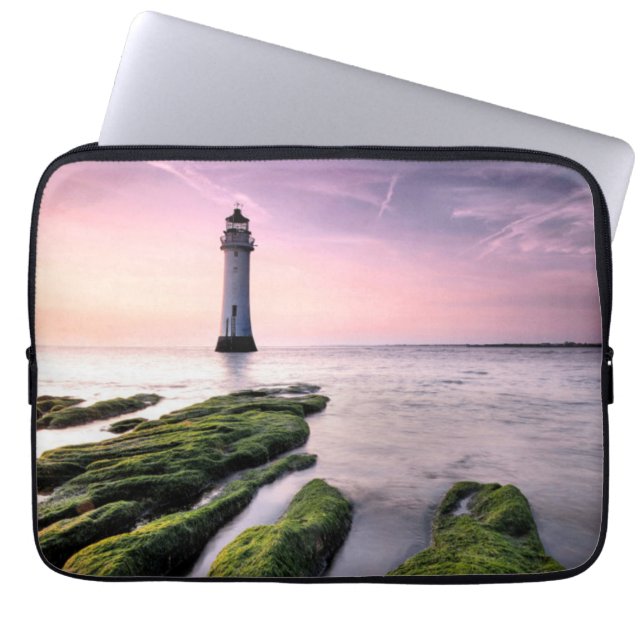 Perch Rock Lighthouse Laptop Sleeve (Front)