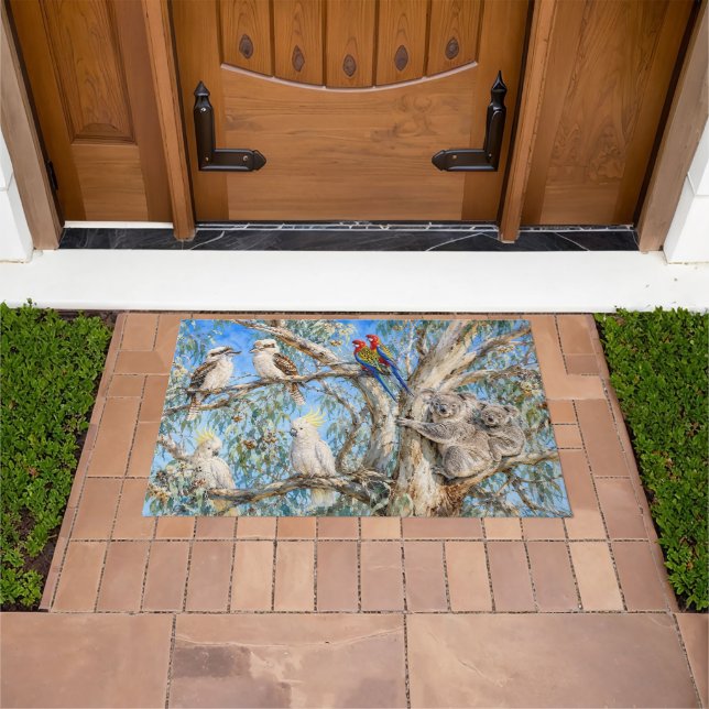 Perched Among the Eucalyptus No 2 Doormat (Outdoor)