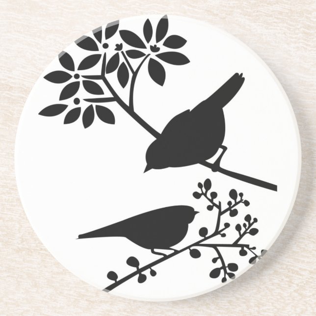 Perched birds coaster (Front)