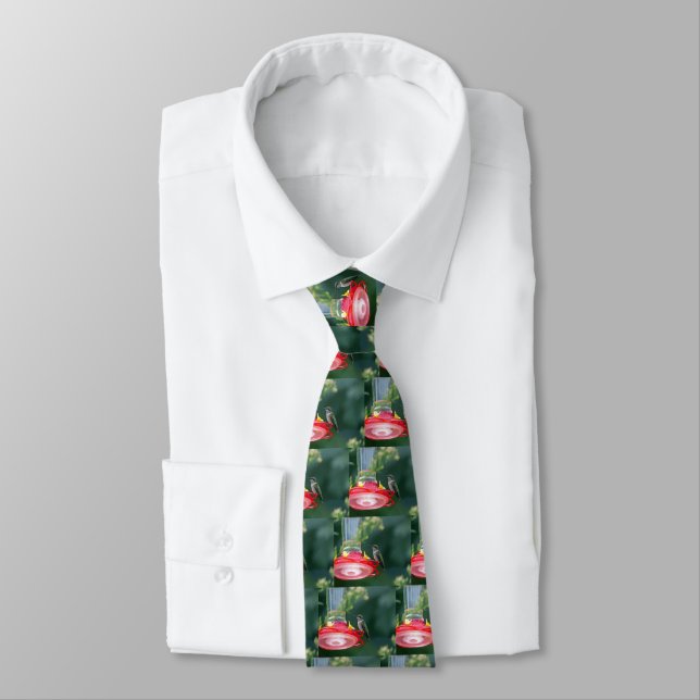 Perched Hummingbird Tie (Tied)