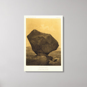 Perched rock, Rocker Creek, Arizona Canvas Print
