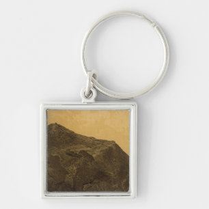 Perched rock, Rocker Creek, Arizona Key Ring