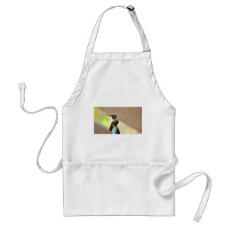 Perched Ruby and Green  little Hummingbird Standard Apron