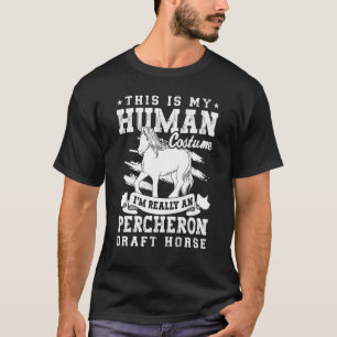 Percheron Draught Horse Horseback Riding Saddle 6 T-Shirt