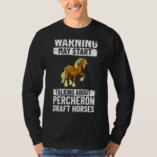 Percheron Draught Horse Horseback Riding Saddle T-Shirt