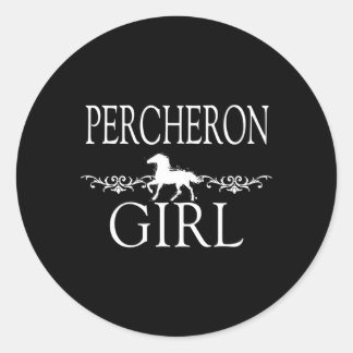 Percheron Horse Classic Round Sticker