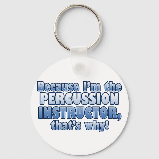 Percussion Instructor Keychain (Front)