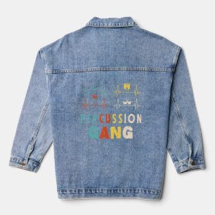 Percussion Instrument Drummer Percussion Gang Drum Denim Jacket