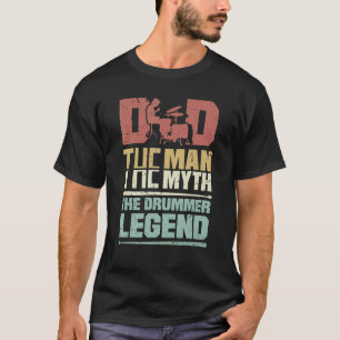 Percussion Instrument Drums Drumming Drummer Dad T-Shirt