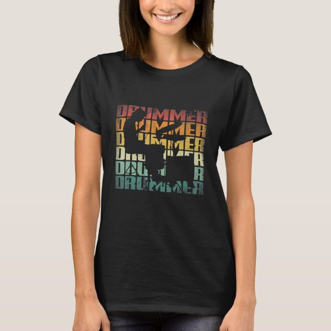 Percussion Instrument Drumsticks Drummer T-Shirt (Front)