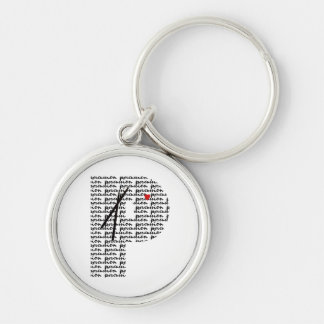 Percussion Letter P Key Ring