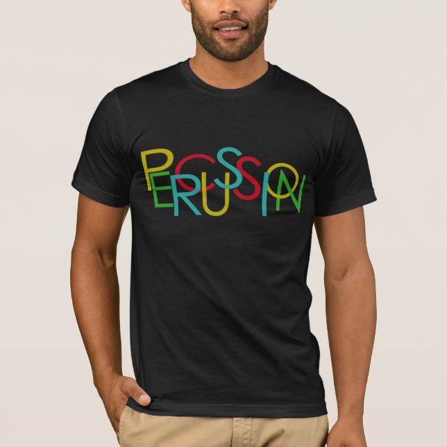 Percussion Letters T-Shirt (Front)