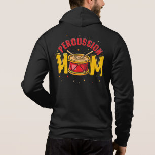 Percussion Mom Marching Band Drum for Mothers Hoodie