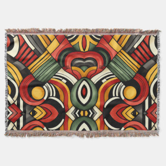 Percussion Rhythms Throw Blanket