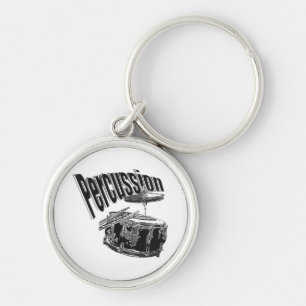 Percussion/ Silver Key Ring