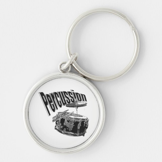 Percussion/ Silver Key Ring (Front)
