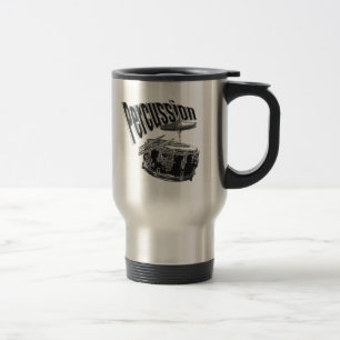 Percussion/ Silver Travel Mug
