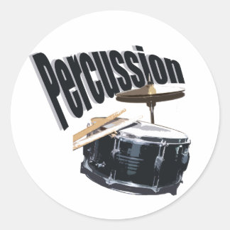 Percussion/ Snare Classic Round Sticker