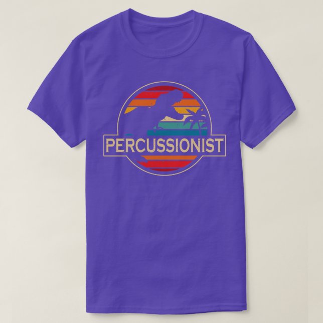 Percussionist Dinosaur T-Shirt (Design Front)