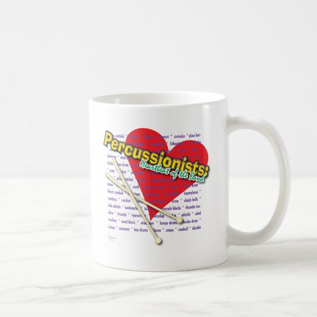 Percussionists - Heartbeat of the Band Mug (Right)