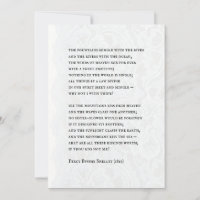 Percy - Romantic Poem Wedding Invitation