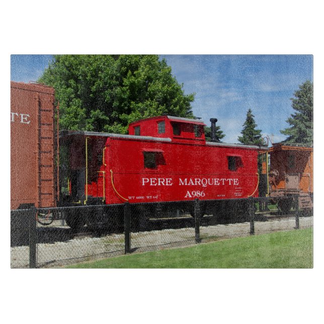 Pere Marquette Caboose A986 cutting board (Front)