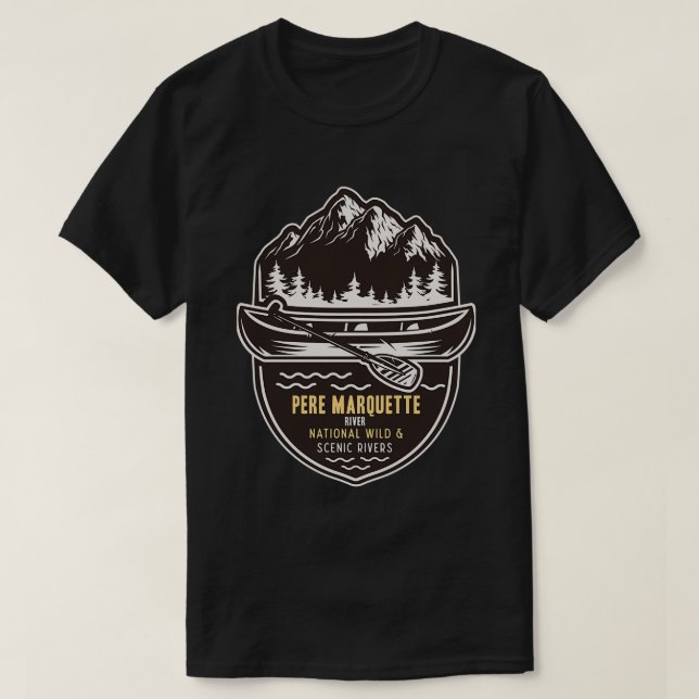 Pere Marquette National Wild and Scenic River T-Shirt (Design Front)