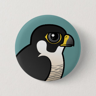 Peregrine Falcon 6 Cm Round Badge