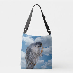 Peregrine Falcon along the Hudson River Crossbody Bag