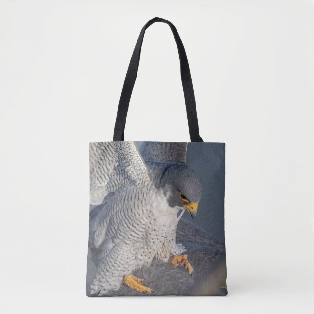 Peregrine Falcon along the Hudson River Tote Bag (Front)