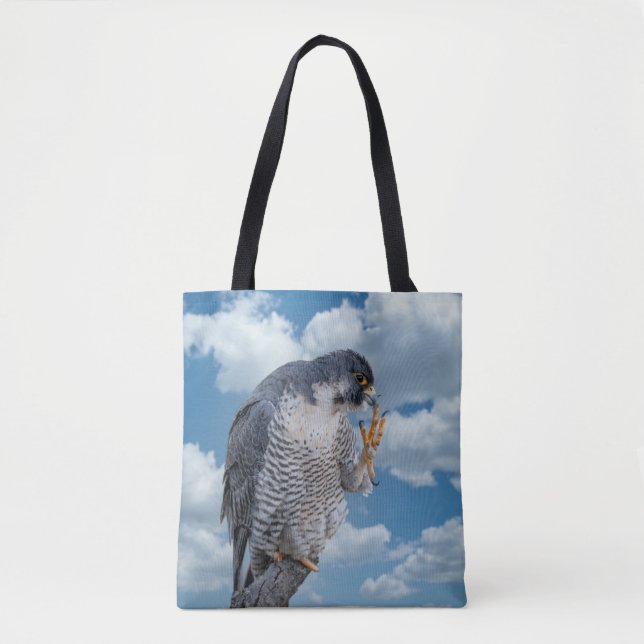 Peregrine Falcon along the Hudson River Tote Bag (Front)