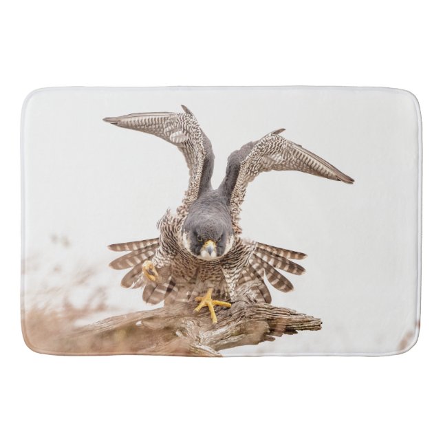 Peregrine Falcon Bath Mat (Front)