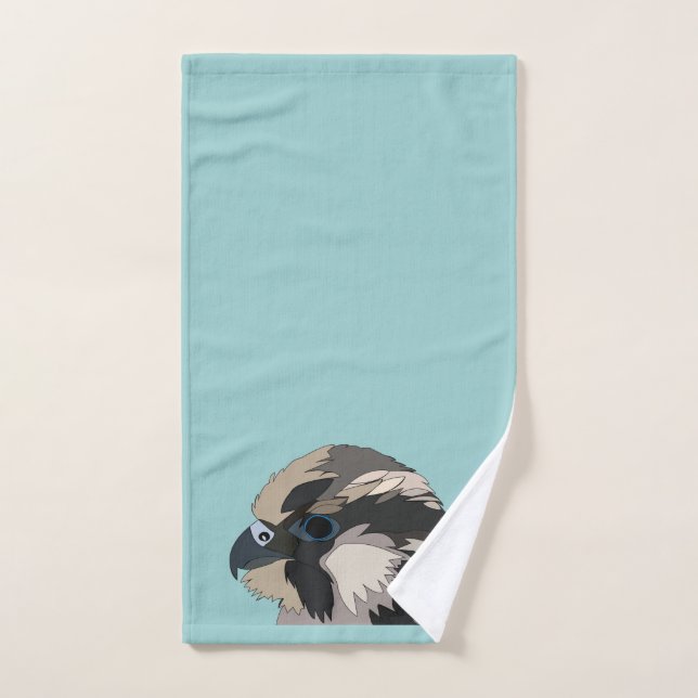 Peregrine Falcon Bird Art Hand Towel (Hand Towel)