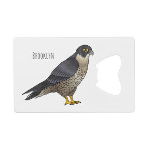 Peregrine falcon bird cartoon illustration