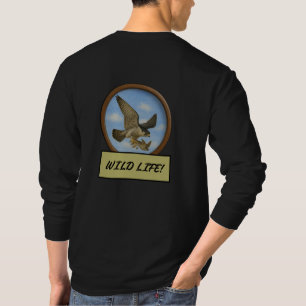 Peregrine Falcon Black Long Sleeve T-Shirt