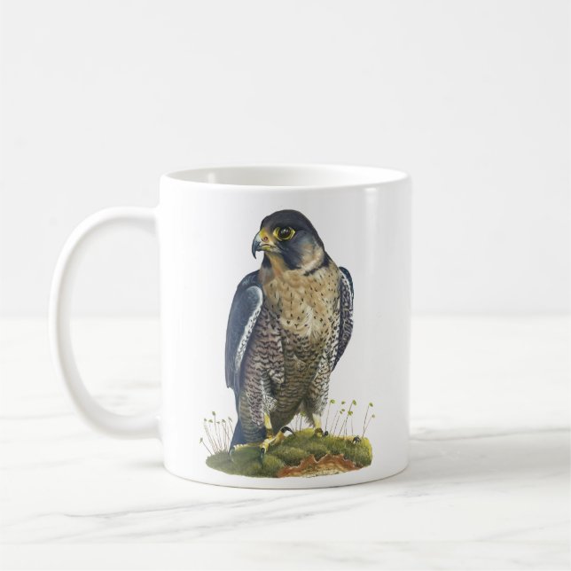 Peregrine Falcon Coffee Mug (Left)