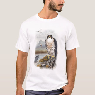 Peregrine Falcon John Gould Birds of Great Britain T-Shirt