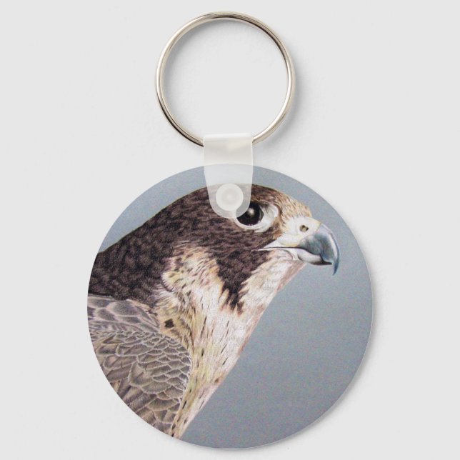Peregrine Falcon Keychain (Front)