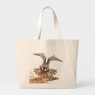 Peregrine Falcon Large Tote Bag