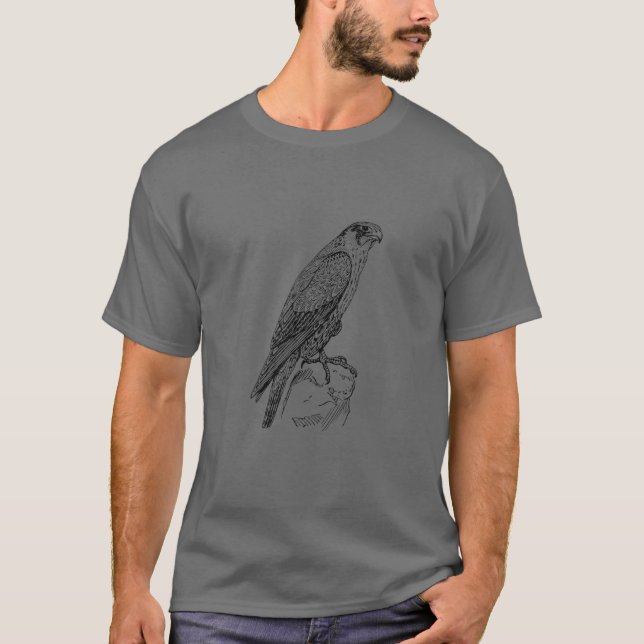 Peregrine Falcon Ornithology Falconer Bird Lover T-Shirt (Front)