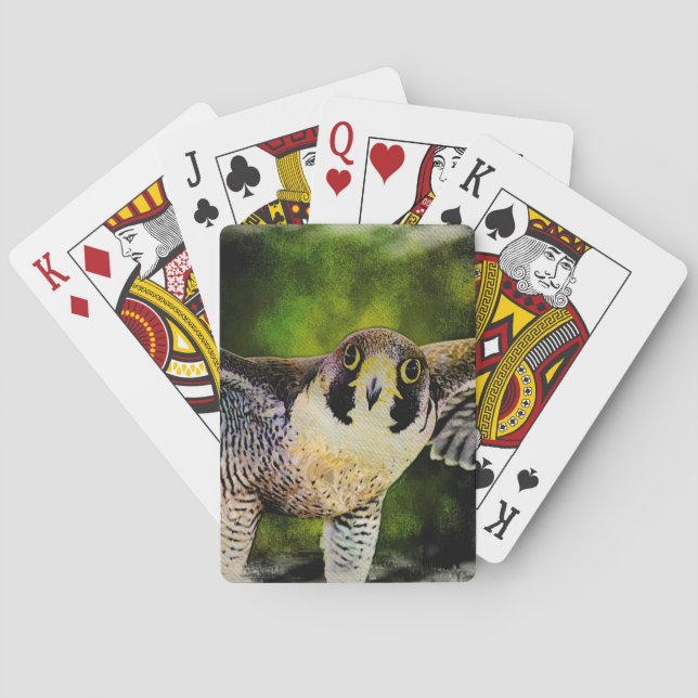 Peregrine Falcon Playing Cards (Back)