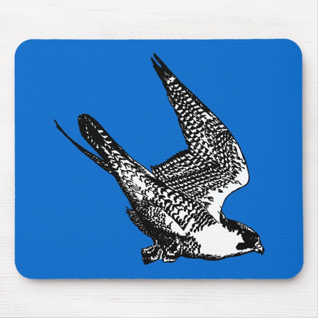 Peregrine Falcon Sketch Mouse Pad (Front)